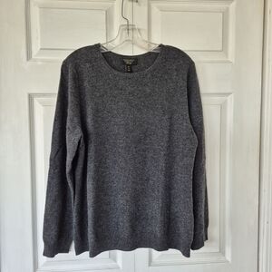 Womens Charter Club Charcoal Gray Cashmere Sweater XXL NWT